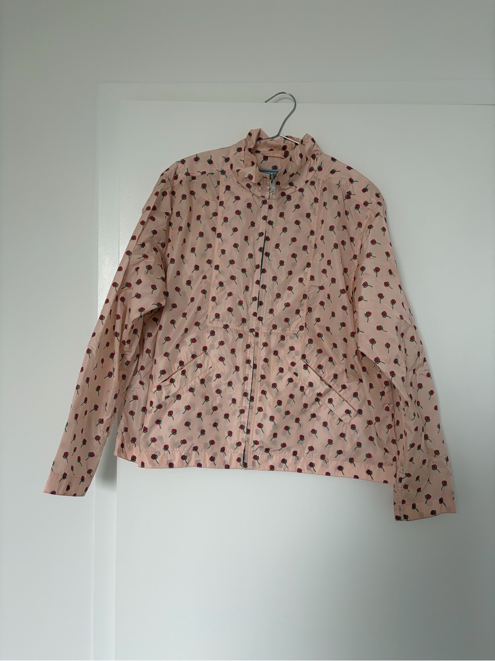 Prada Pink Printed Zip-Up Shirt Jacket